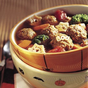 Monster Mash Meatball Soup